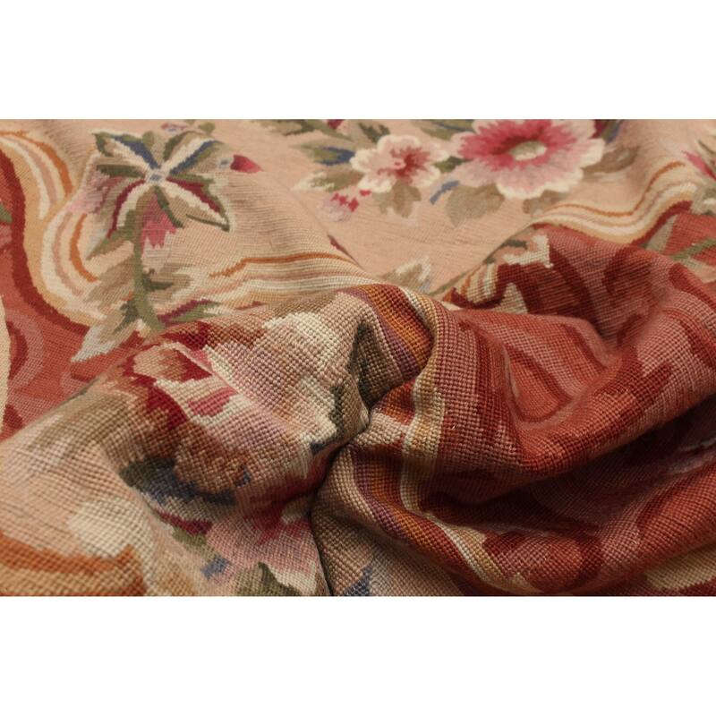 ECARPETGALLERY Flat-Weave Dynasty Red Cotton Tapestry Kilim - 5'10 x 8'8