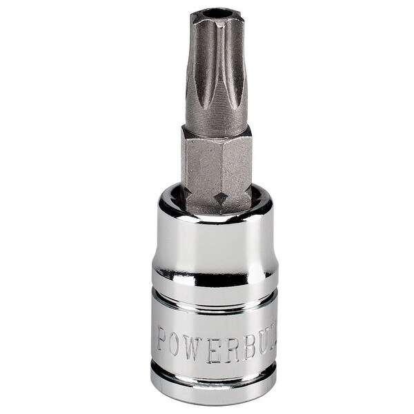 Powerbuilt 1/4-Inch Drive Tamper Proof Star Bit Socket T30, Chrome-Vanadium / S2