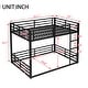 preview thumbnail 3 of 14, Metal Black Bunk Bed for Teens and Adults