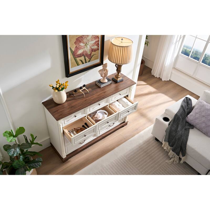 Rustic Rustic Chest of 10 Drawer Dresser Chest