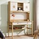 preview thumbnail 4 of 8, Industrial Kids Desk Study Writing Table with Storage for Children