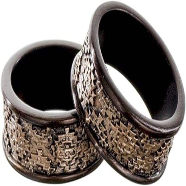 Creative Scents Dublin Brown Napkin Rings Set of 6