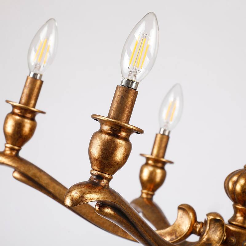 The Provence 6-Light Chandelier in Antique Brass - Antiquity Brass
