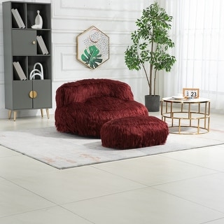 Bean Bag Chair & Ottoman Sets Recliner Chair Single Gaming Sofa Lounge ...