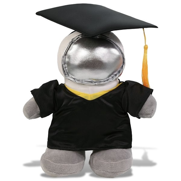 slide 2 of 5, DolliBu Standing Astronaut Graduation Plush Toy with Gown and Cap - 8 inches
