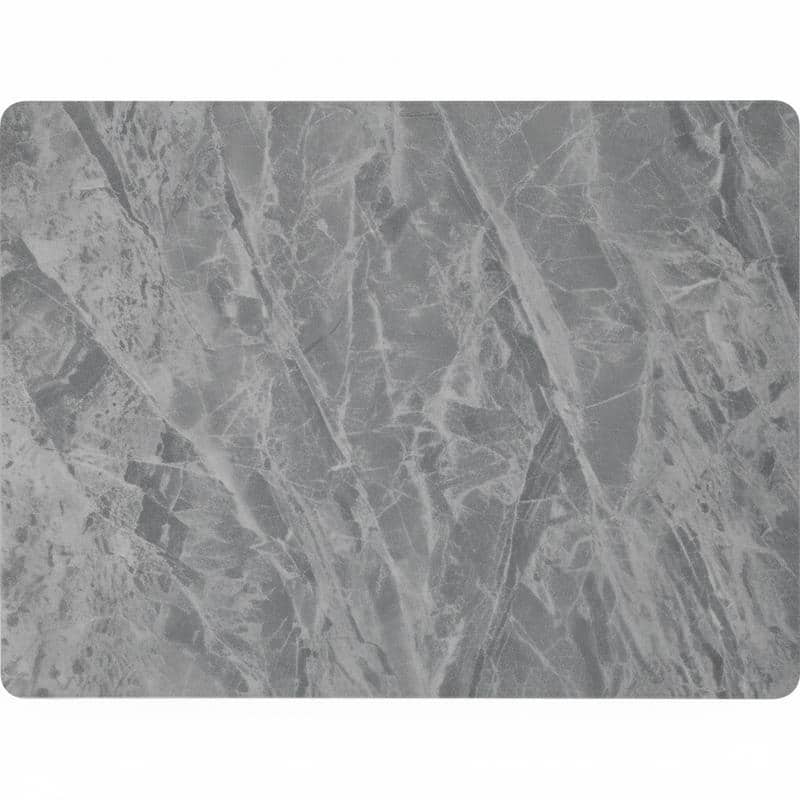 Zayle Mid-Century Modern Glass or Sintered Stone Rectangular Dining Table with Powder-Coated Steel Finish for Kitchen