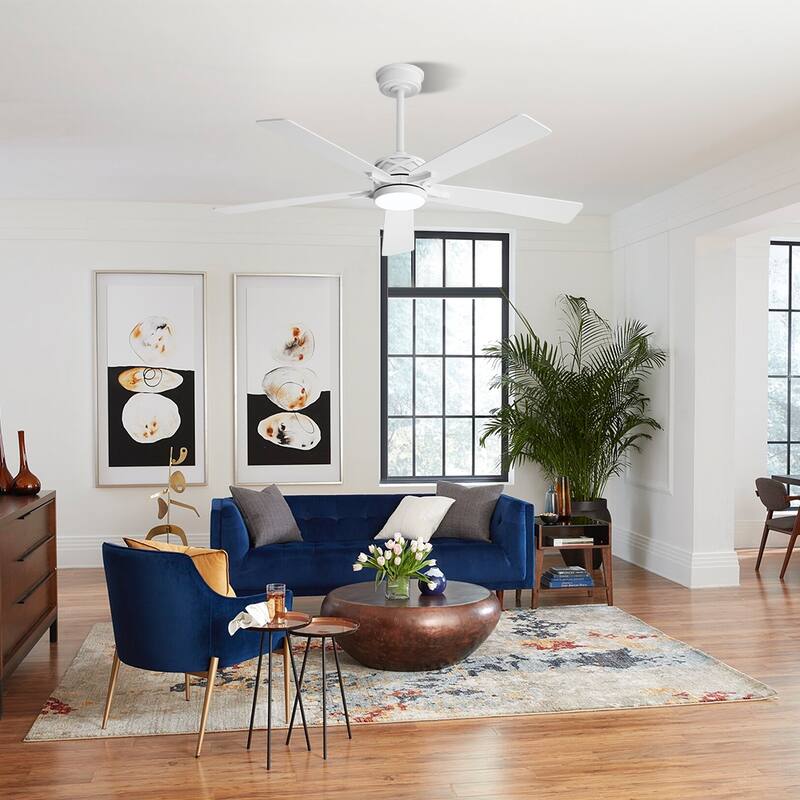 MLiAN 52" & 60" & 72" 5-Blades DC Motor Indoor Smart Ceiling Fan with Light & Remote