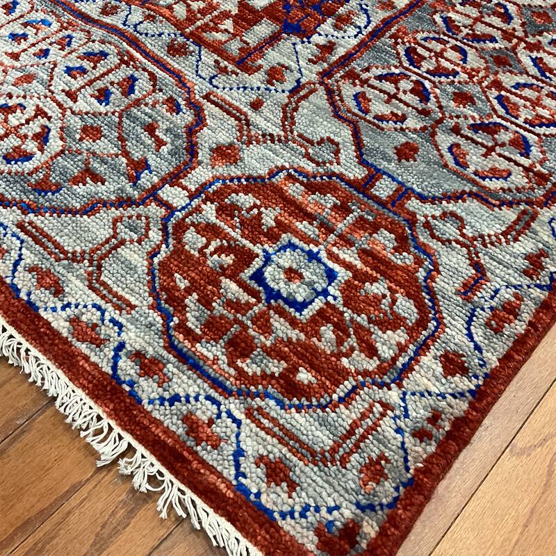 HERAT ORIENTAL Handmade Indo Mamluk Wool Rugs - 7'11" x 9'4"