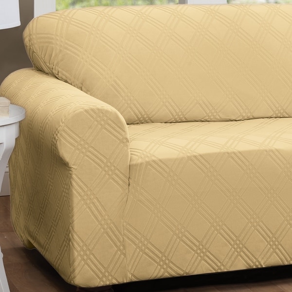 Stretch Sensations Stretch Double Diamond Loveseat Slipcover Overstock 18844122
