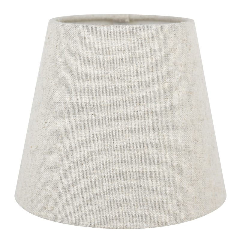Meriville Linen Clip On Chandelier Lamp Shades, 4-inch by 6-inch by 5-inch