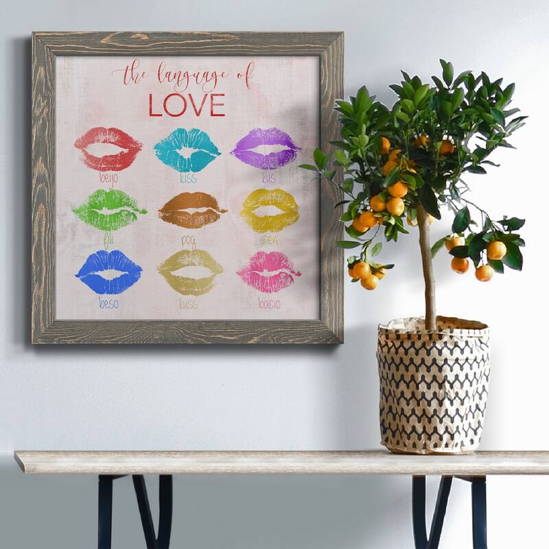Rainbow Kiss-Premium Framed Canvas - Ready to Hang