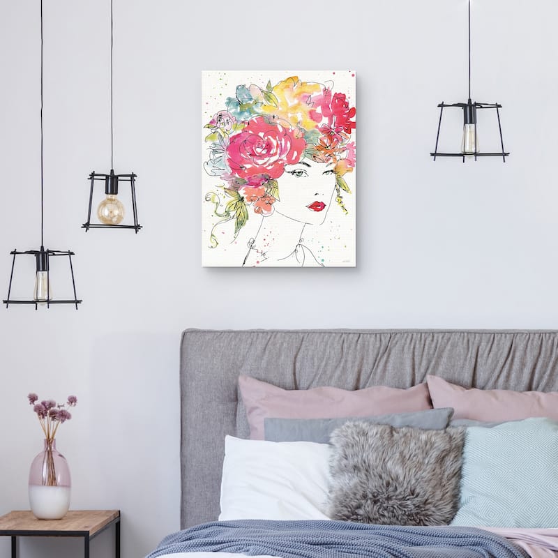 Floral Figures I by Anne Tavoletti Canvas Art Print