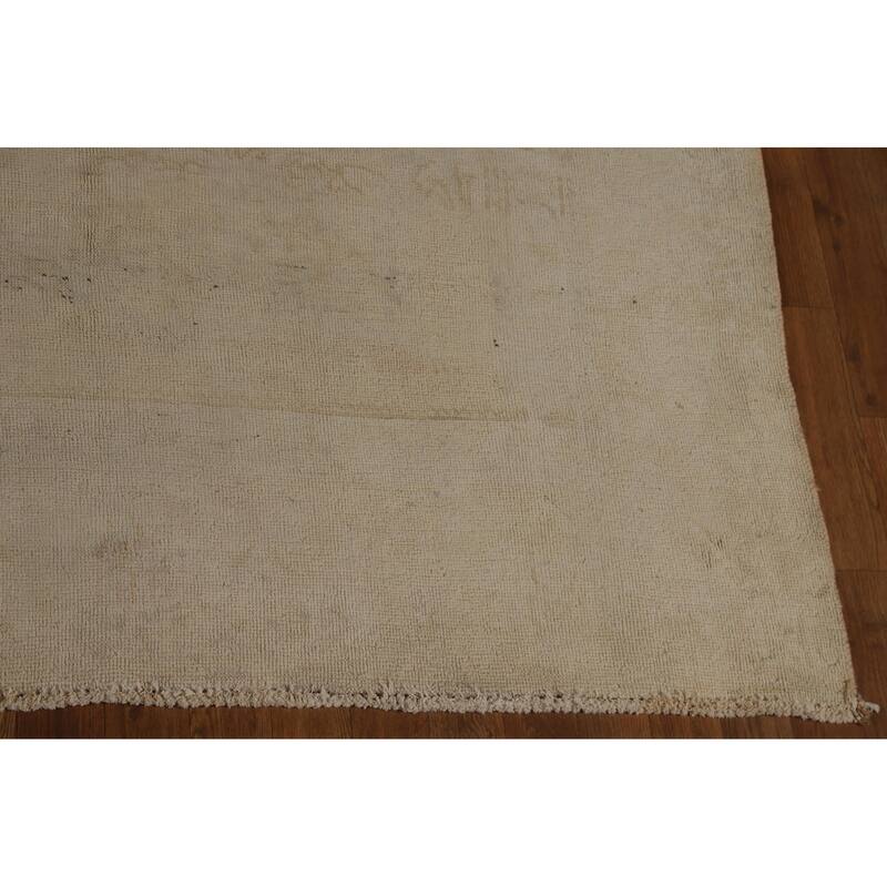 Distressed Tabriz Persian Vintage Area Rug Hand-Knotted Wool Carpet - 8'9" x 11'4"