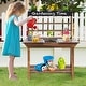 preview thumbnail 2 of 6, Wooden Potting Bench Table Outdoor Mud Kitchen with Solid Fir Wood Frame - 28" x 16" x 36" (L x W x H)