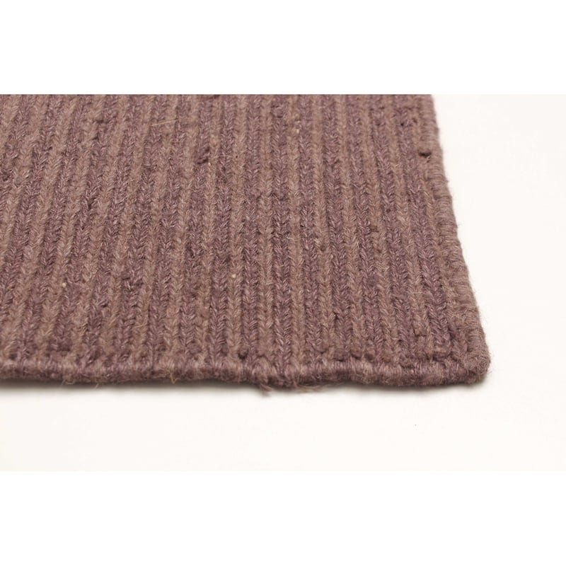 ECARPETGALLERY Flat-Weave Natural Dark Grey Wool Tapestry Kilim - 4'11 x 4'11