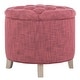 preview thumbnail 8 of 6, SAFAVIEH Amelia Tufted Rose Storage Ottoman