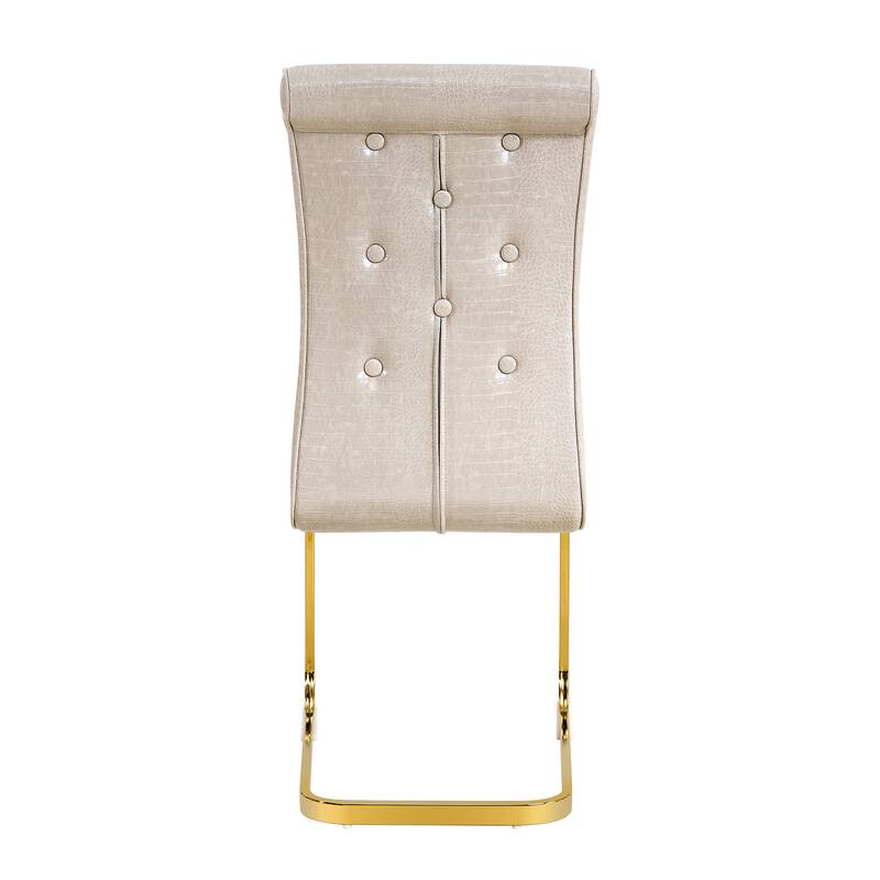 Set of 4 Retro Upholstered Dining Chairs