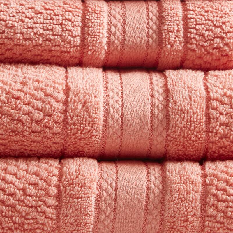 6 Piece Super Soft Cotton Quick Dry Bath Towel Set - N/A