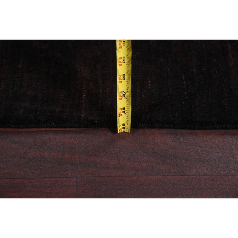 Vegetable Dye Contemporary Moroccan Wool Area Rug Hand-knotted Carpet - 7'10" x 9'8"