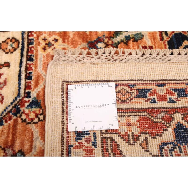 ECARPETGALLERY Hand-knotted Aryana Ivory Wool Rug - 5'8 x 7'10