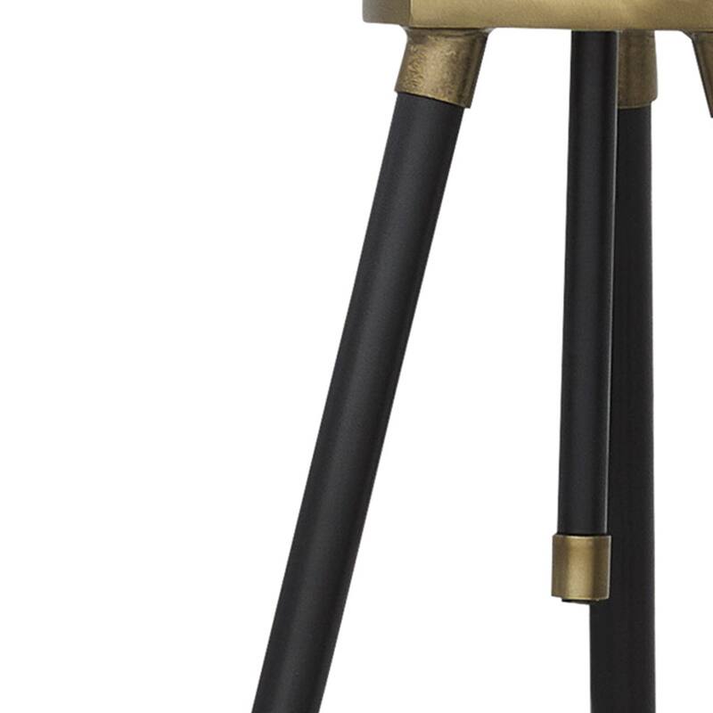 Egan 71 Inch Floor Lamp, White Drum Shade and Classic Tripod Metal Base