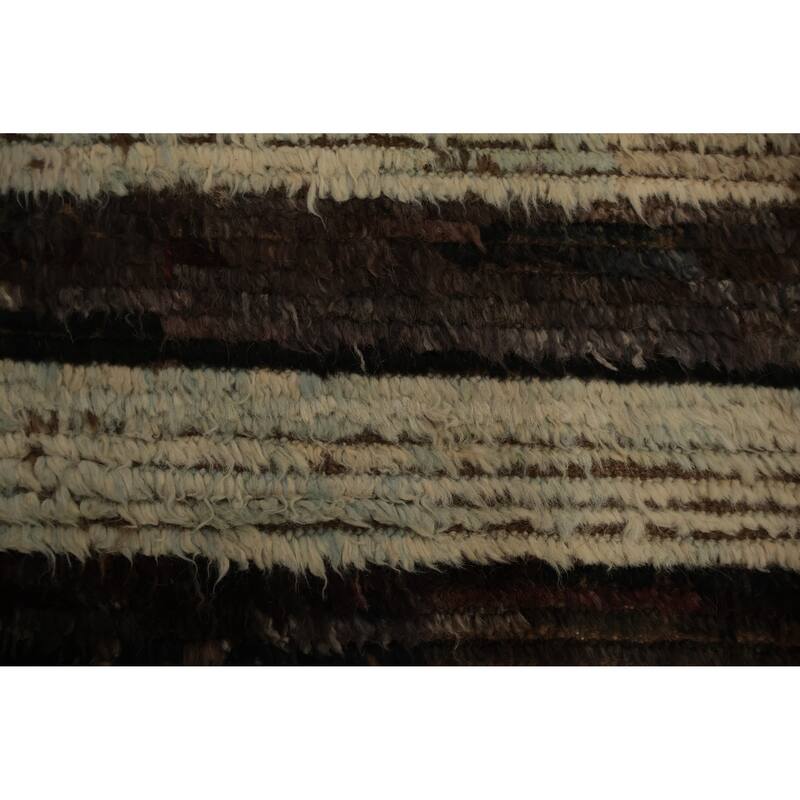 Hand Knotted Oriental 100% Wool Carpet Modern Tribal Beige & Ivories Moroccan Area Rug - 9' 10'' X 8' 0''