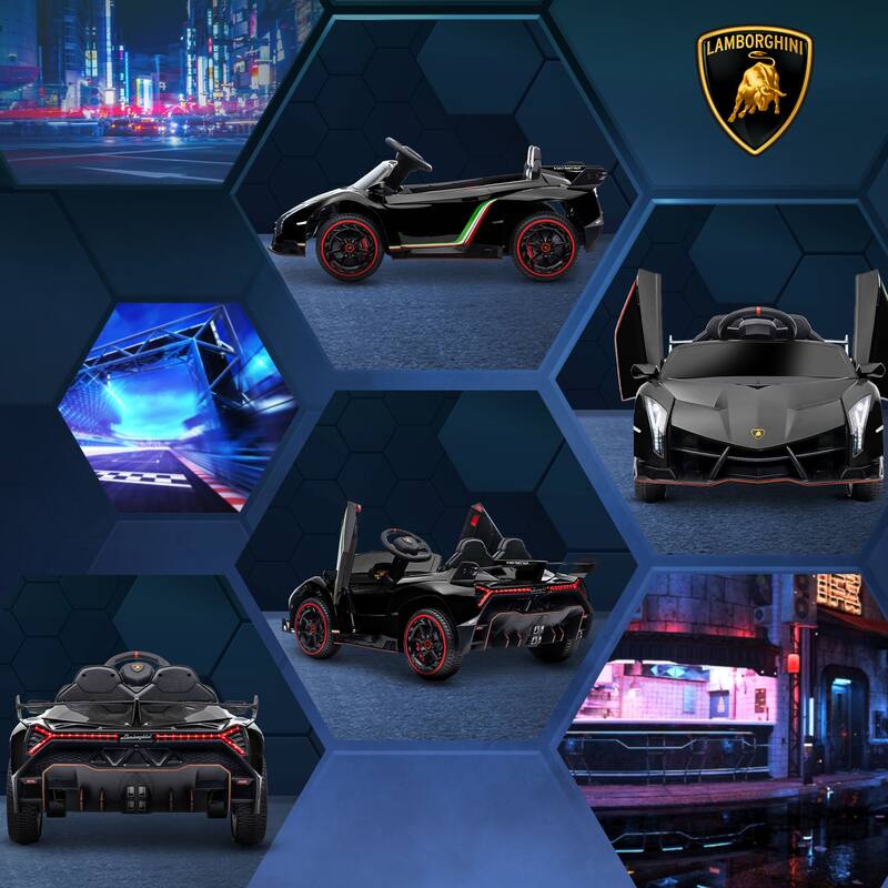 Lamborghini Veneno Licensed Ride-On Electric Car for Kids with Remote Control
