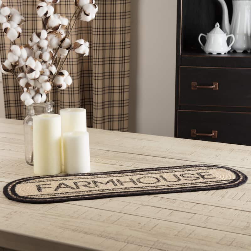 Sawyer Mill Farmhouse Jute Runner - 8x24