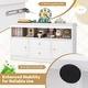preview thumbnail 8 of 17, Kids Toy Storage Organizer with Open Shelf and 2 Drawers for Playroom - 42" x 12" x 24.5"