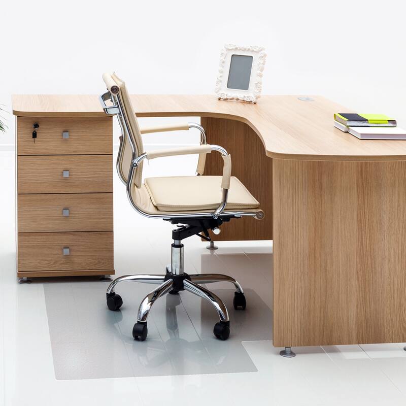 Valuemat® Vinyl Lipped Chair Mat for Hard Floor - 48" x 51"