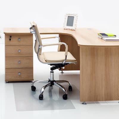 Valuemat® Vinyl Lipped Chair Mat for Hard Floor - 48" x 51"