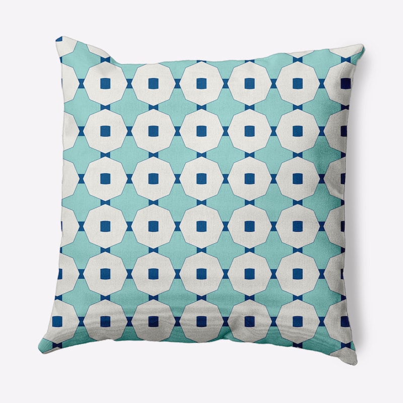 Button Up Indoor/Outdoor Throw Pillow - 20" x 20" - Light Blue