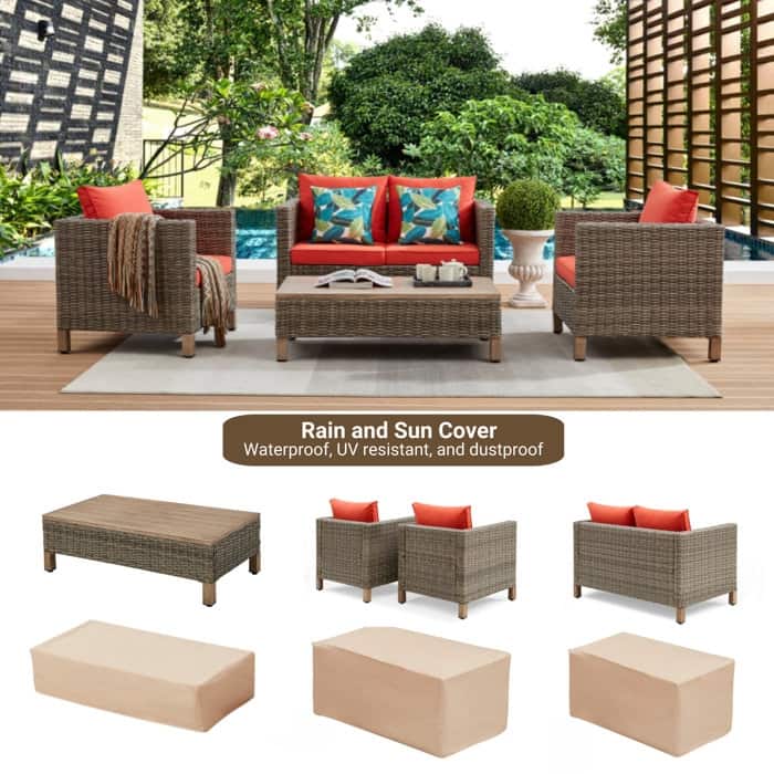 4 - Person Outdoor Seating Group with Cushions