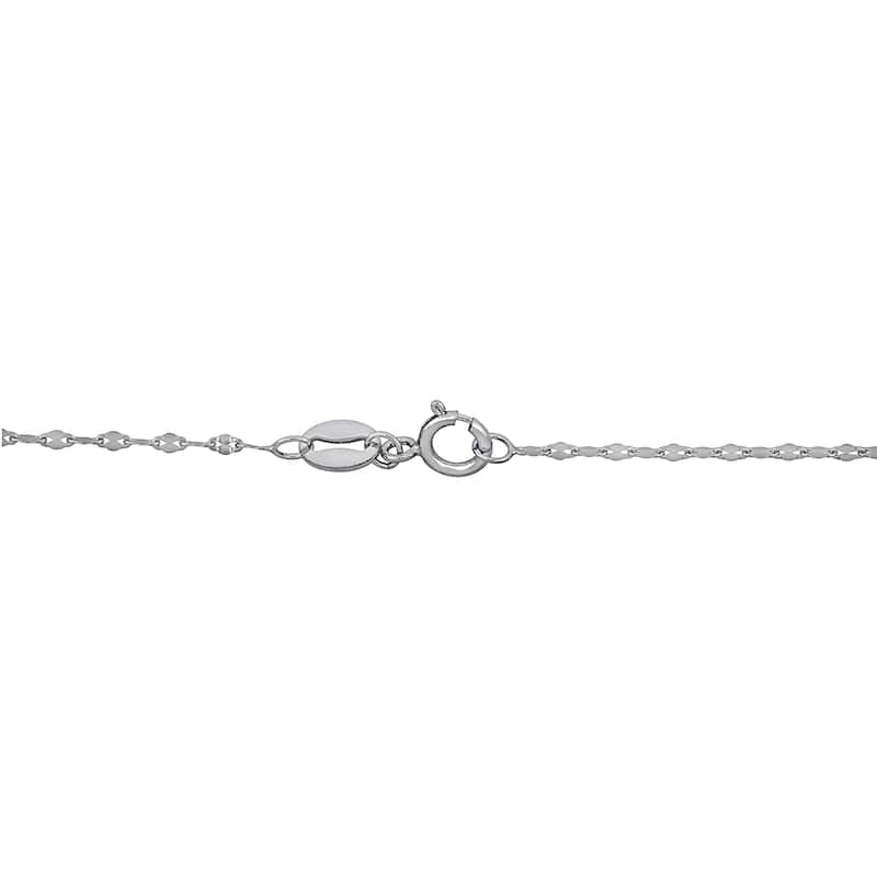 Miadora 1.07ct TDW Diamond Solitaire Necklace in White Platinum - 18 in