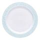 Option White with Turquoise Blue and Silver Rim