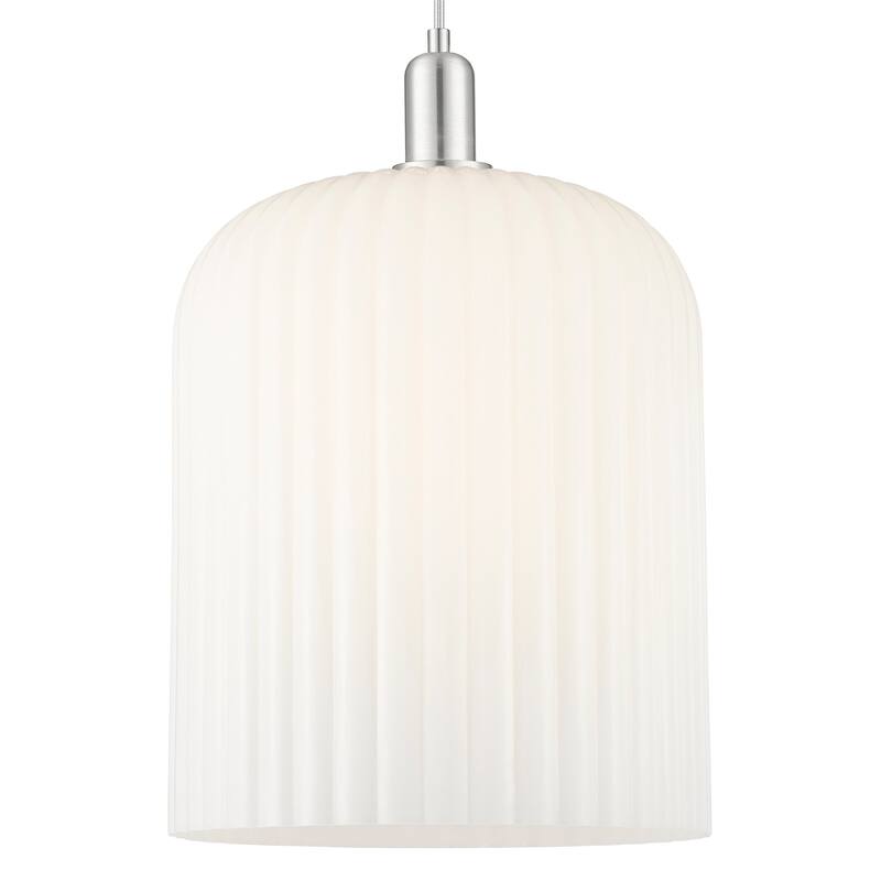 Innovations Lighting 716-1P-G559-12GWH Bridal Veil 12" Wide Cord Hung - Brushed Satin Nickel