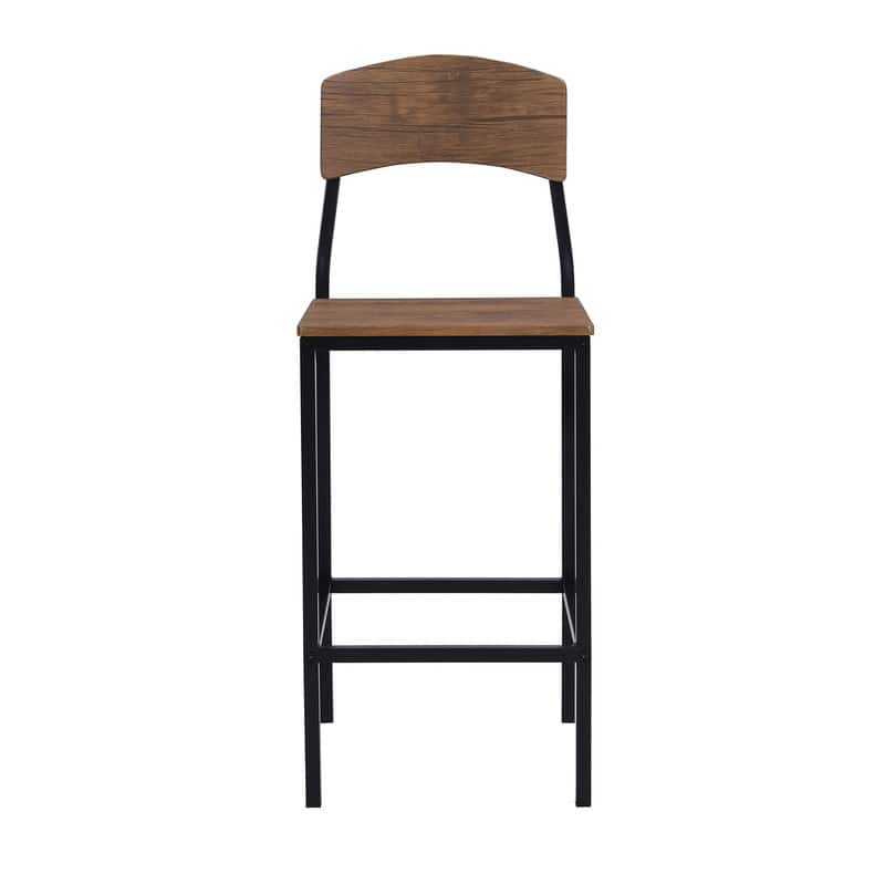 Farmhouse-Style 5-Piece Counter-Height Drop-Leaf Dining Set with 4 Chairs