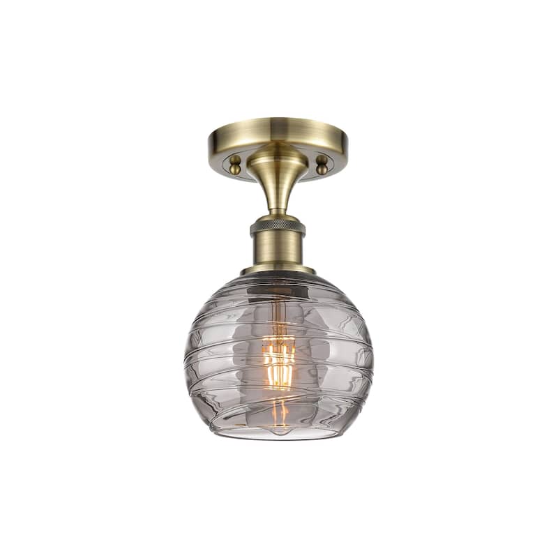 Innovations Lighting 516-1C-10-6 Athens Semi-Flush Athens Deco Swirl