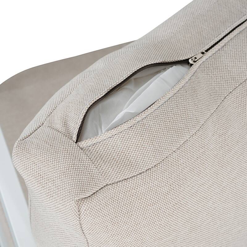 Christopher Knight Home - Outdoor Aluminum Dining Chair Set with Modern Grey Cushions