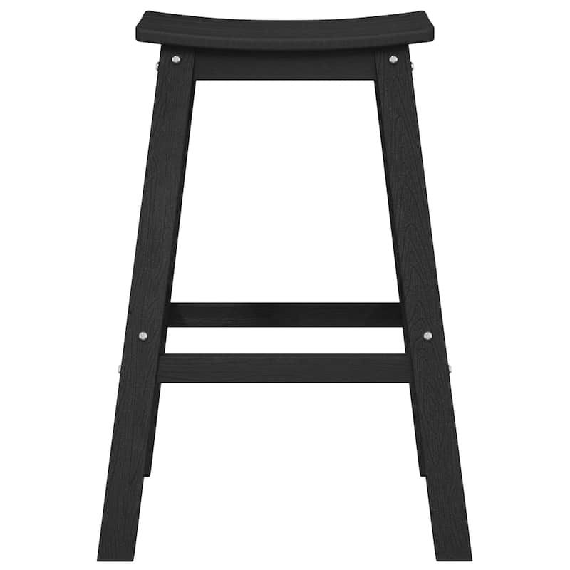 vidaXL 3/4 Piece Garden Bar Set Black HDPE