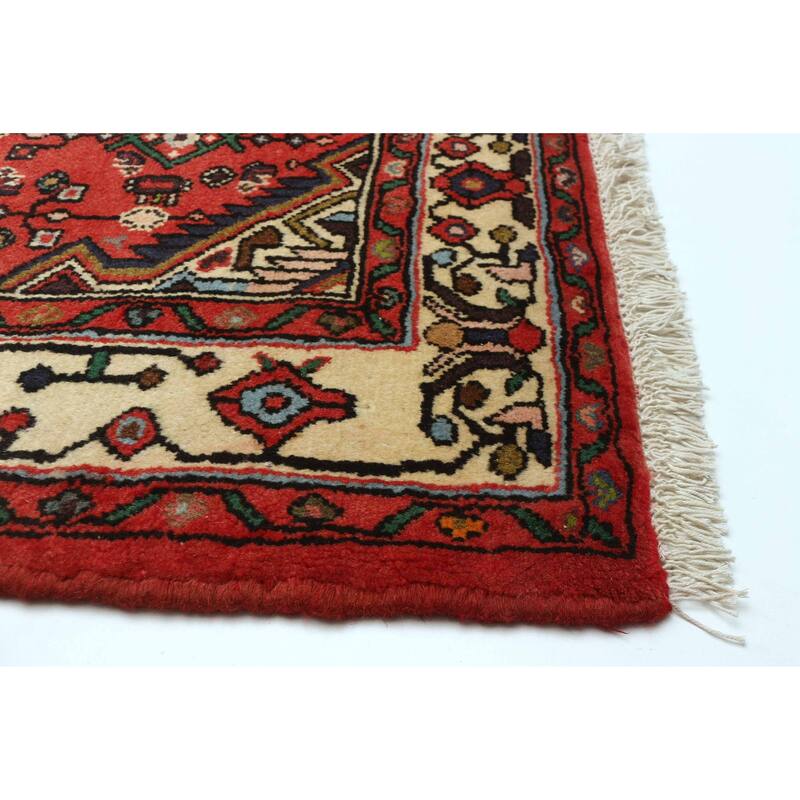 ECARPETGALLERY Hand-knotted Andelz Red Wool Rug - 3'3 x 4'10
