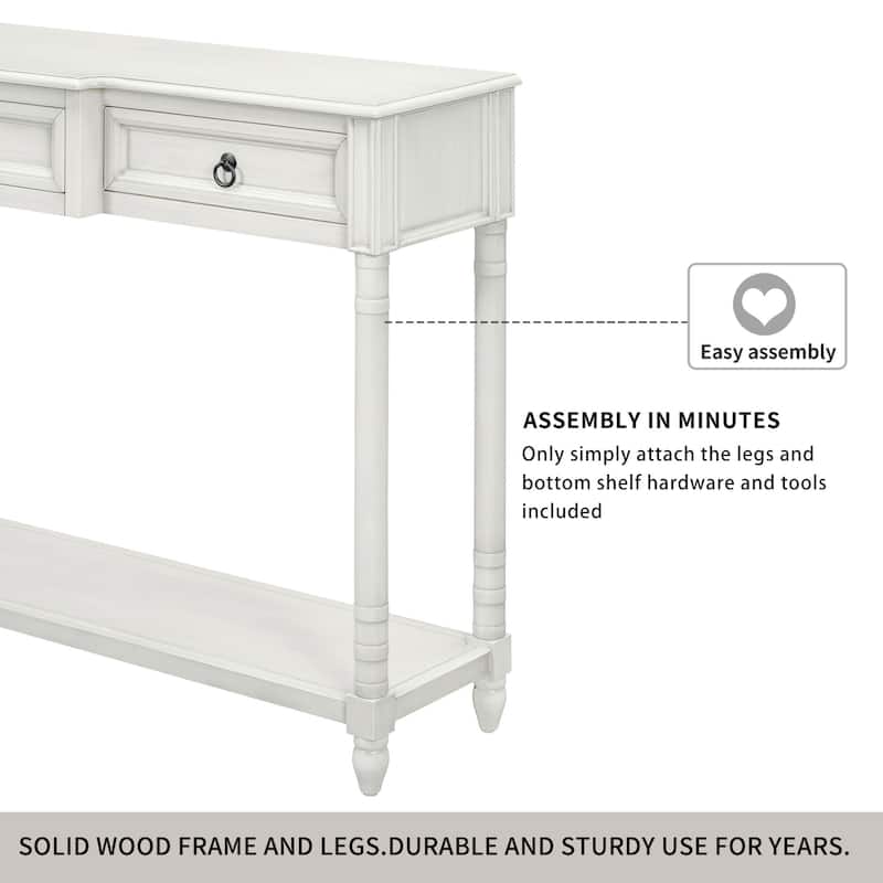 Console Table Sofa Table with Drawers