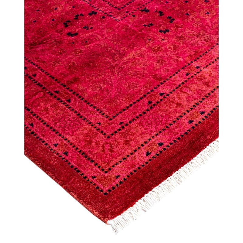 Fine Vibrance, One-of-a-Kind Hand-Knotted Area Rug - Pink, 6' 1" x 8' 10" - 6' 1" x 8' 10"