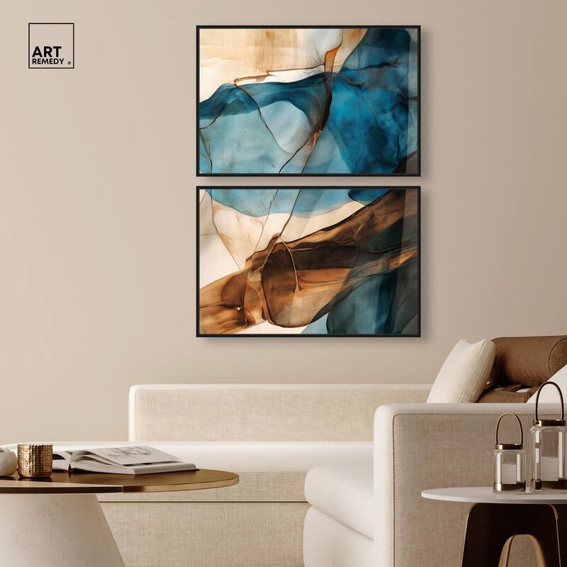 Glitch Aesthetic III Canvas Set of 2 by Art Remedy