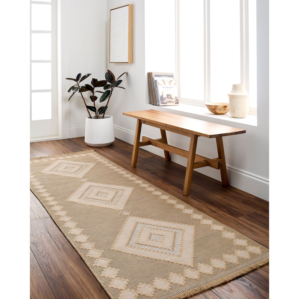 Livabliss Country Mystery Diamond Washable Area Rug