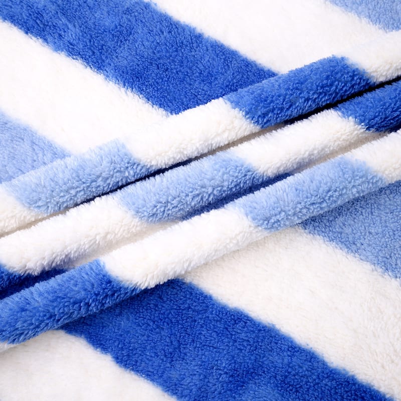 2-Piece Fleece Cabana Beach Towel Set Absorbent Pool Towels