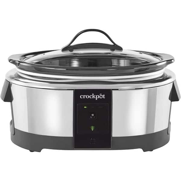 CrockPot Slow Cooker Works with 6Quart Programmable Stainless Steel