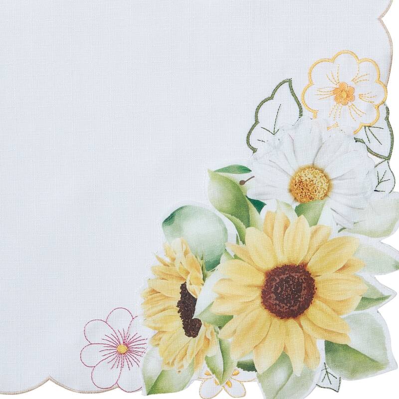 Sunflower and Daisies Placemats, Set of 4 - 13x19