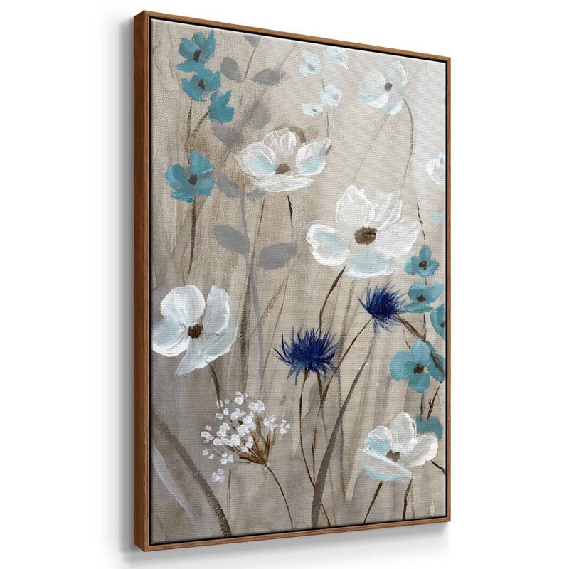 Bluebirds in Spring - Multi Piece Framed Canvas