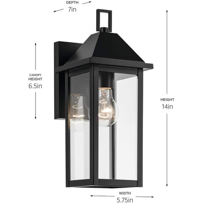 Kichler 59157 Prin 14" Tall Outdoor Wall Sconce